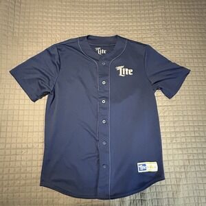Miller Lite | Men's Jersey Med 38/40 | Miller Time 75 | Short Sleeve